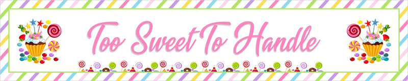 Candy Land Theme Birthday Party Long Banner for Decoration