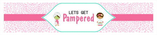 Spa Theme Birthday Party Long Banner for Decoration