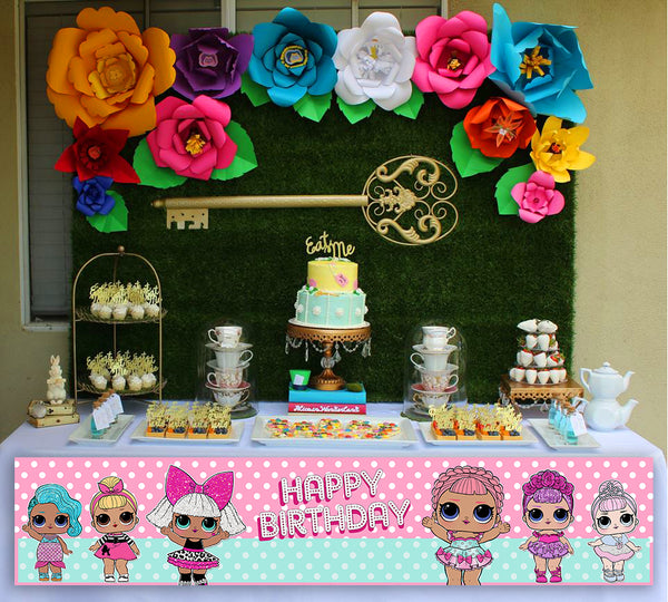 LOL Party Theme Birthday Long Banner for Decoration