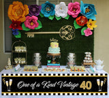 40th Birthday Long Banner for Decoration