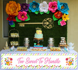 Candy Land Theme Birthday Party Long Banner for Decoration