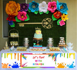 Art and Paint Theme Birthday Long Banner for Decoration