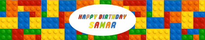 Lego Theme Birthday Long Banner for Decoration