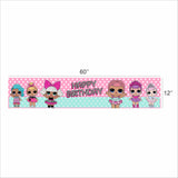 LOL Party Theme Birthday Long Banner for Decoration