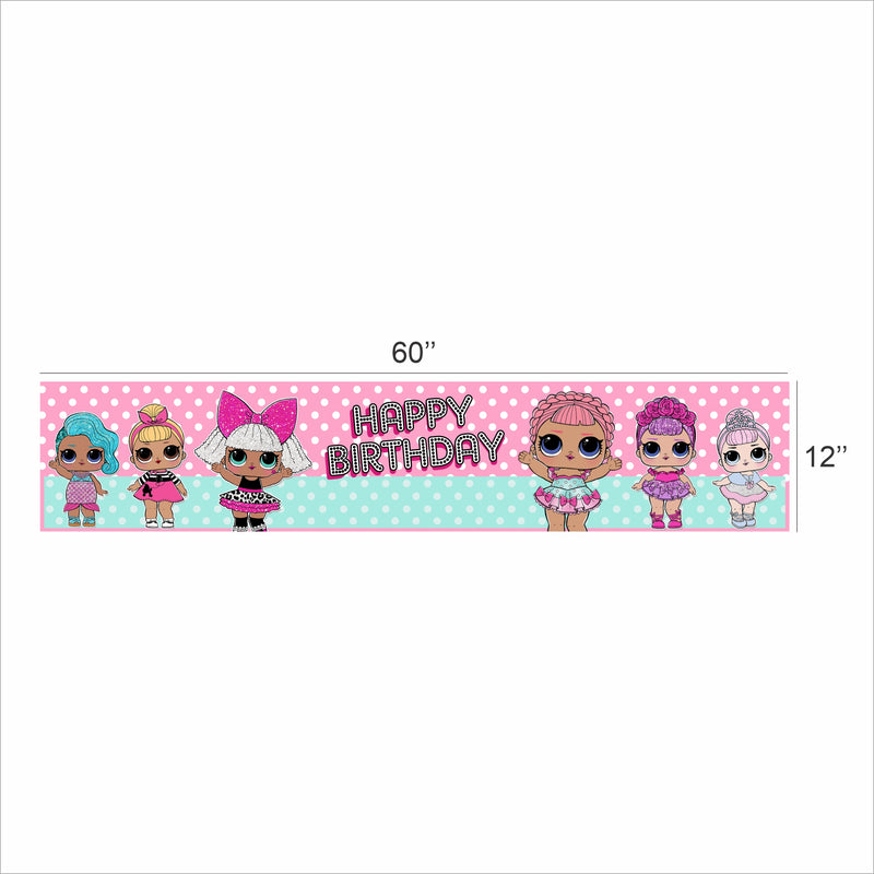 LOL Party Theme Birthday Long Banner for Decoration