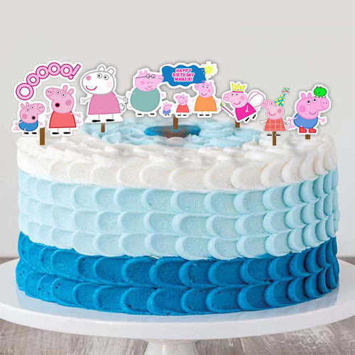 Peppa Pig Theme Birthday Party Cake Topper /Cake Decoration Kit