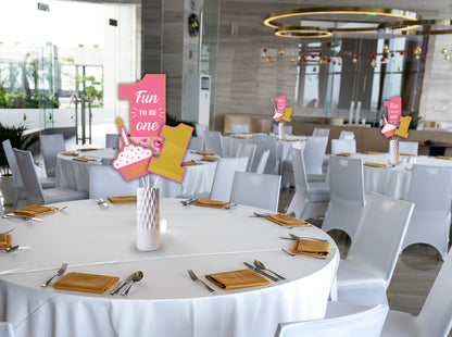 One Is Fun First Birthday Party Table Toppers for Decoration