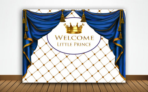 Baby Welcome Banner Boy's Cake Table Decor Home Decoration Photo Booth Background