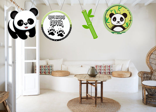 Panda Theme Birthday Party Hangings