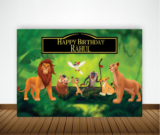 The Lion King Theme Birthday Party Backdrop