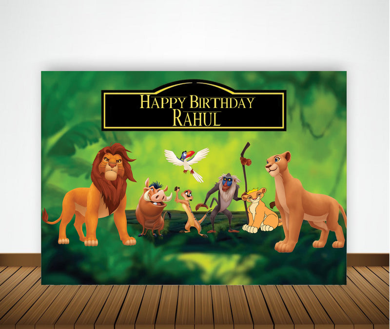 The Lion King Theme Birthday Party Backdrop