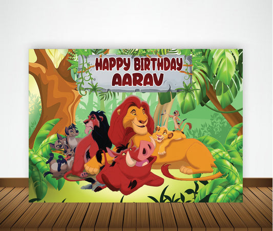 The Lion King Theme Birthday Party Backdrop
