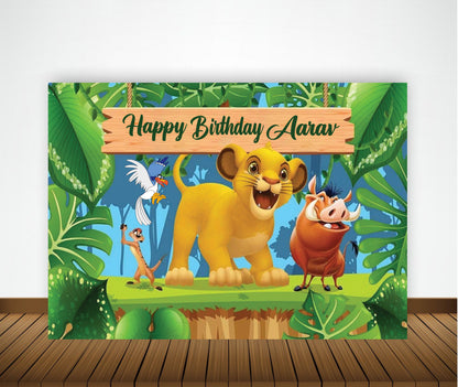 The Lion King Theme Birthday Party Backdrop