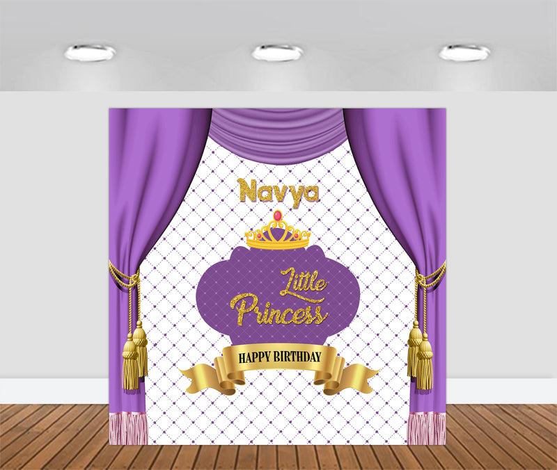 Little princess Purple Birthday Party Personalized Complete Kit
