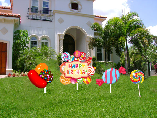 Candy Land Theme Birthday Party Cutouts