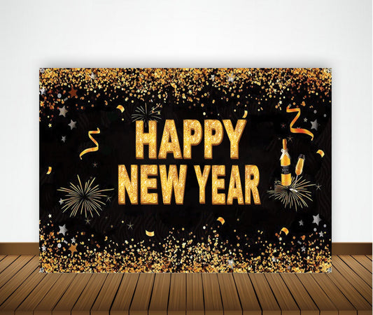 New Year Party Backdrop for Decoration