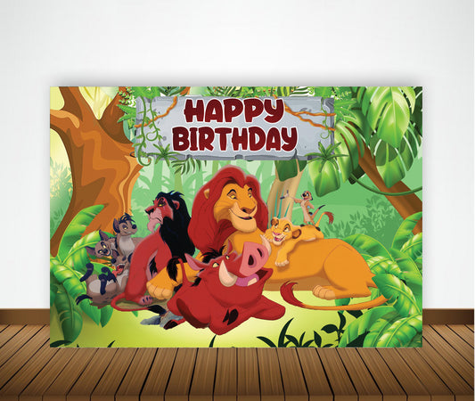 The Lion King Theme Birthday Party Backdrop
