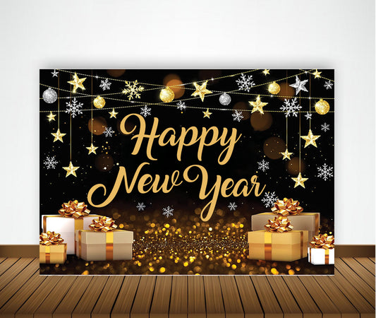 New Year Party Backdrop for Decoration