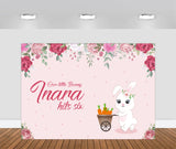 Personalize Bunny Backdrop Banner