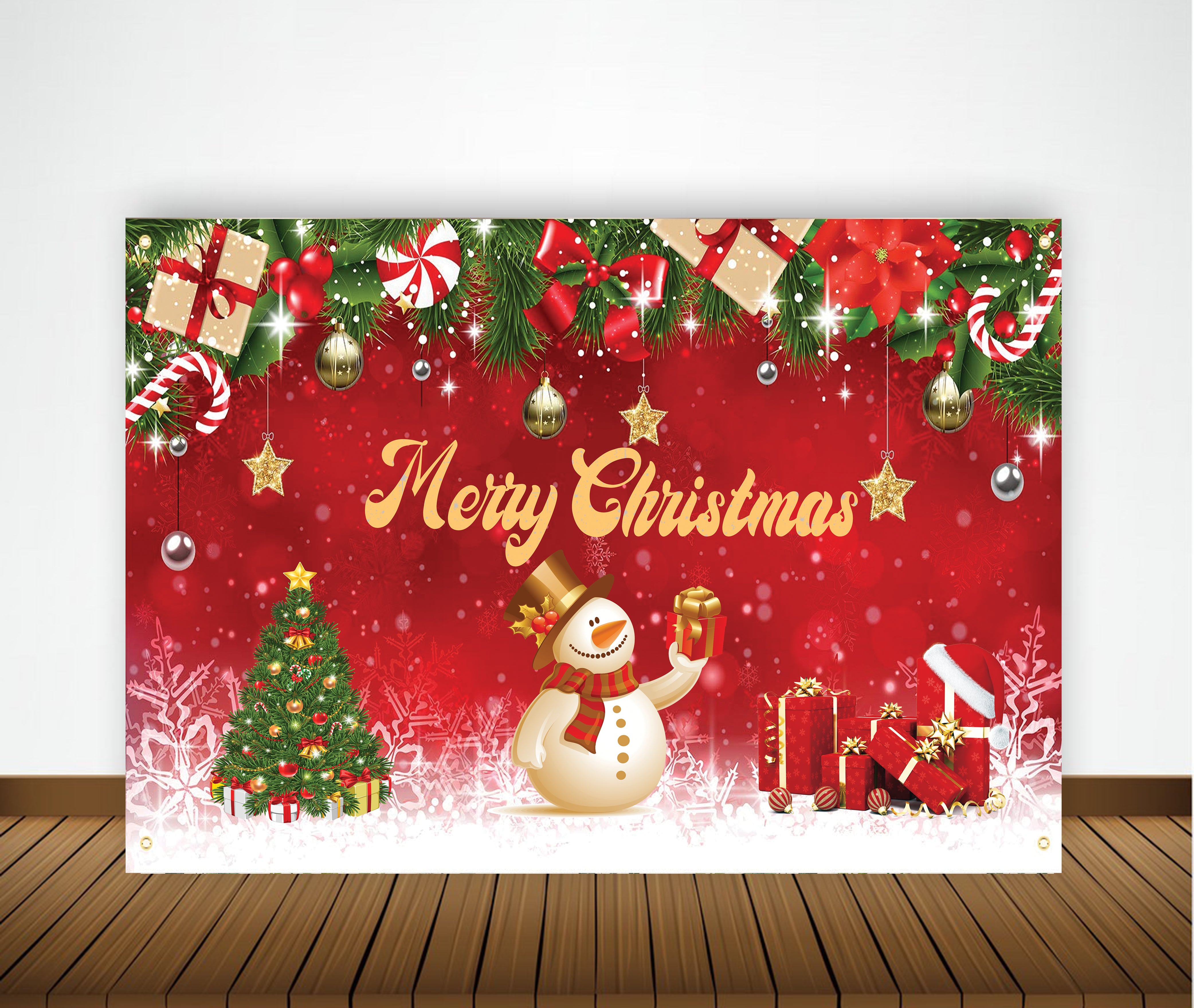 Buy Christmas Party Backdrop | Party Supplies | Thememyparty – Theme My ...