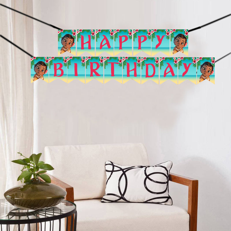 Moana Theme Birthday Party Banner for Decoration