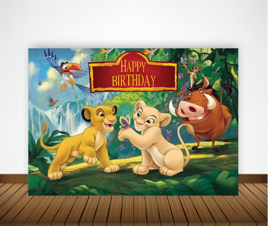 The Lion King Theme Birthday Party Backdrop
