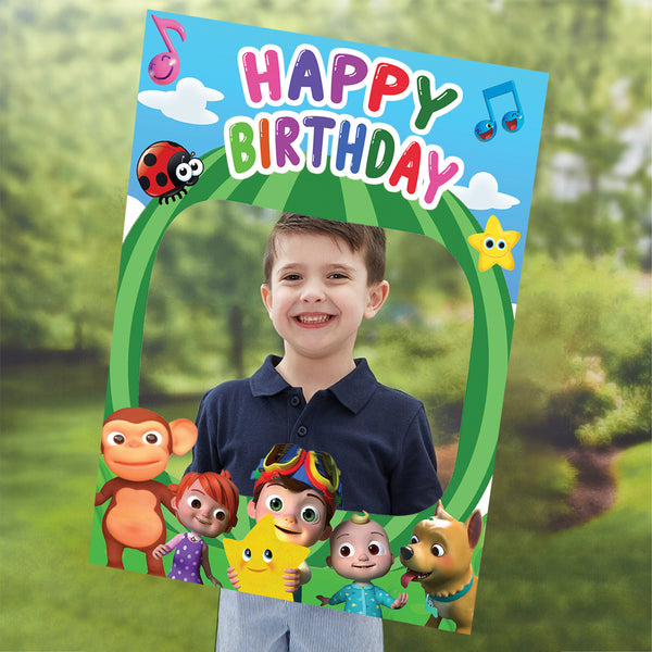 Cocomelon Theme Birthday Party Selfie Photo Booth Frame