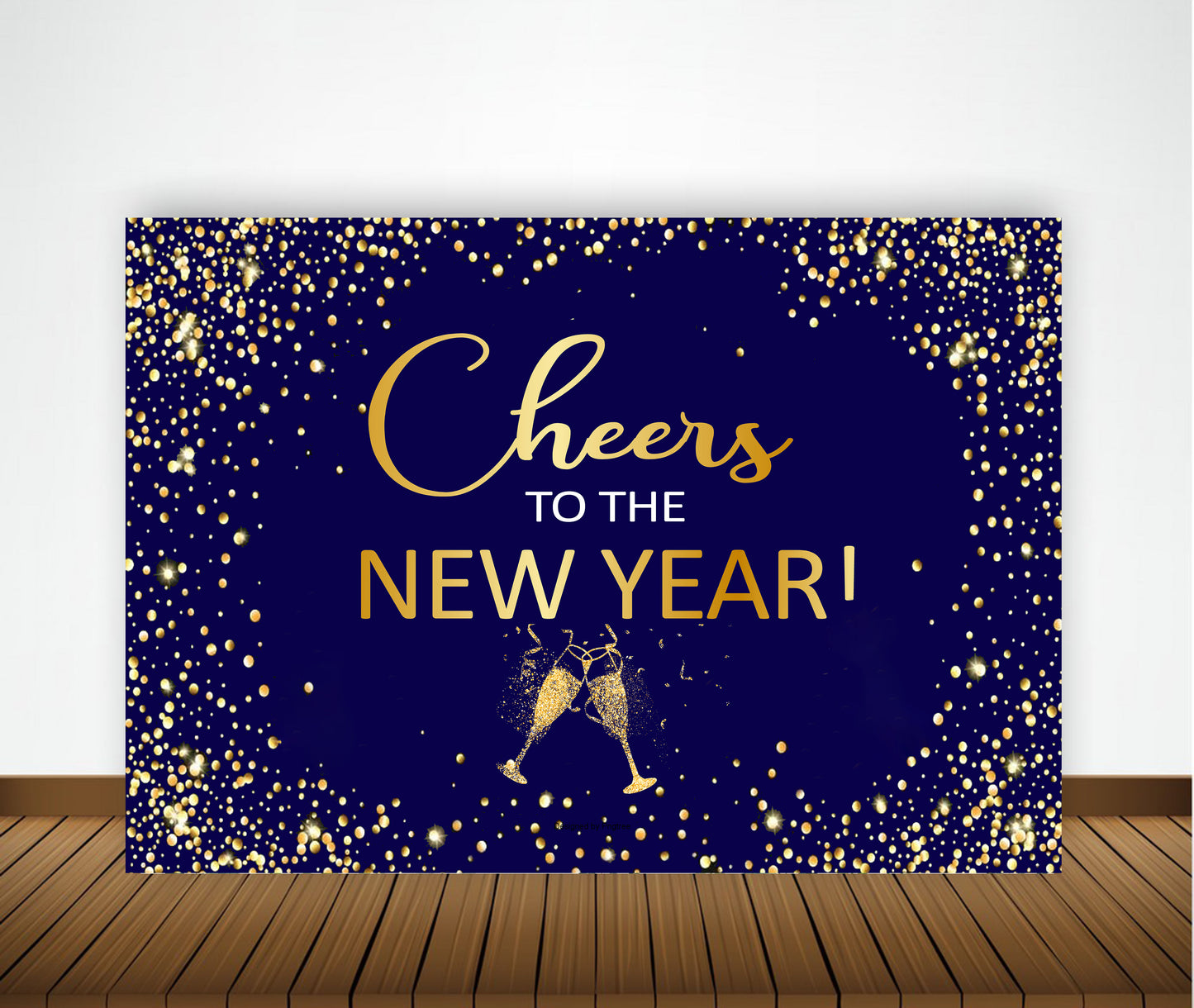 New Year Party Backdrop for Decorations