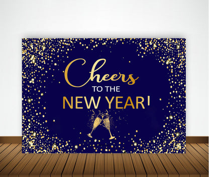 New Year Party Backdrop for Decorations