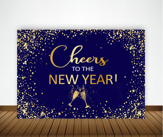 New Year Party Backdrop for Decorations