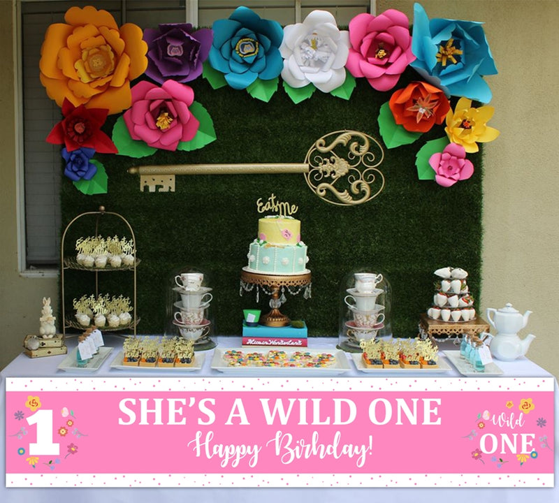 Wild One Birthday Party Long Banner for Decoration