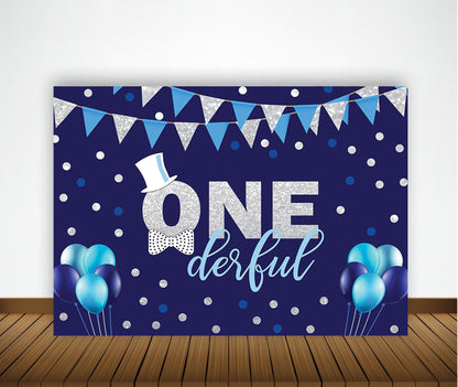First Birthday Party Backdrop Decoration for Boys