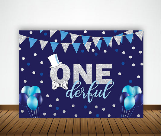 First Birthday Party Backdrop Decoration for Boys