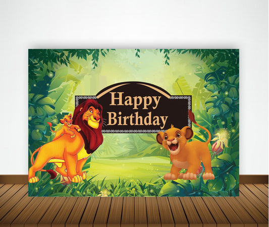 The Lion King Theme Birthday Party Backdrop