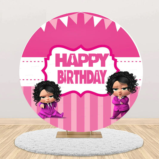 Boss Baby Girl Theme Birthday Party Backdrop