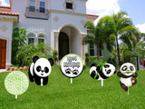 Panda Theme Birthday Party Cutouts