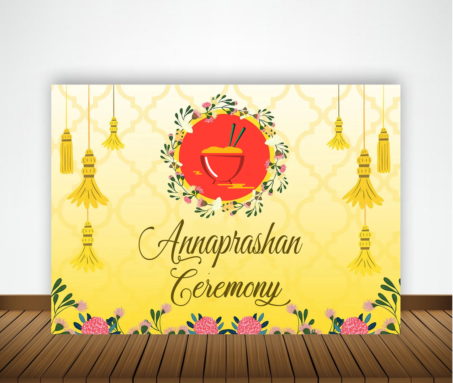 Annaprashan Ceremony Decoration Backdrop Banner For Kids
