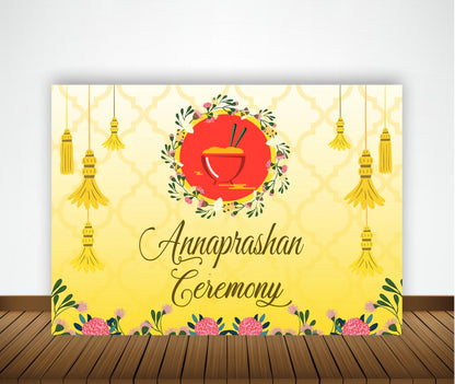 Annaprashan Ceremony Decoration Backdrop Banner For Kids