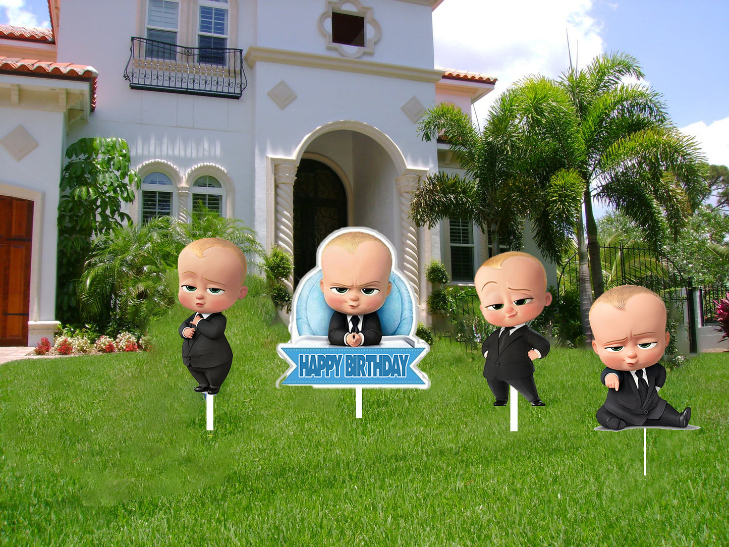 Boss Baby Theme Birthday Party Cutouts