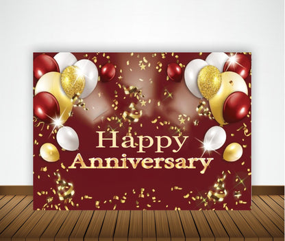Anniversary Party Backdrop Banners for Couples