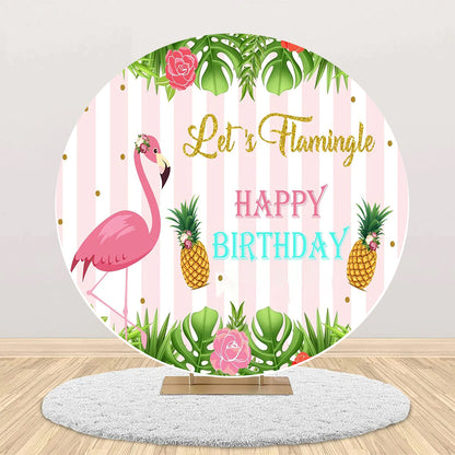 Flamingo Theme Birthday Party Backdrop