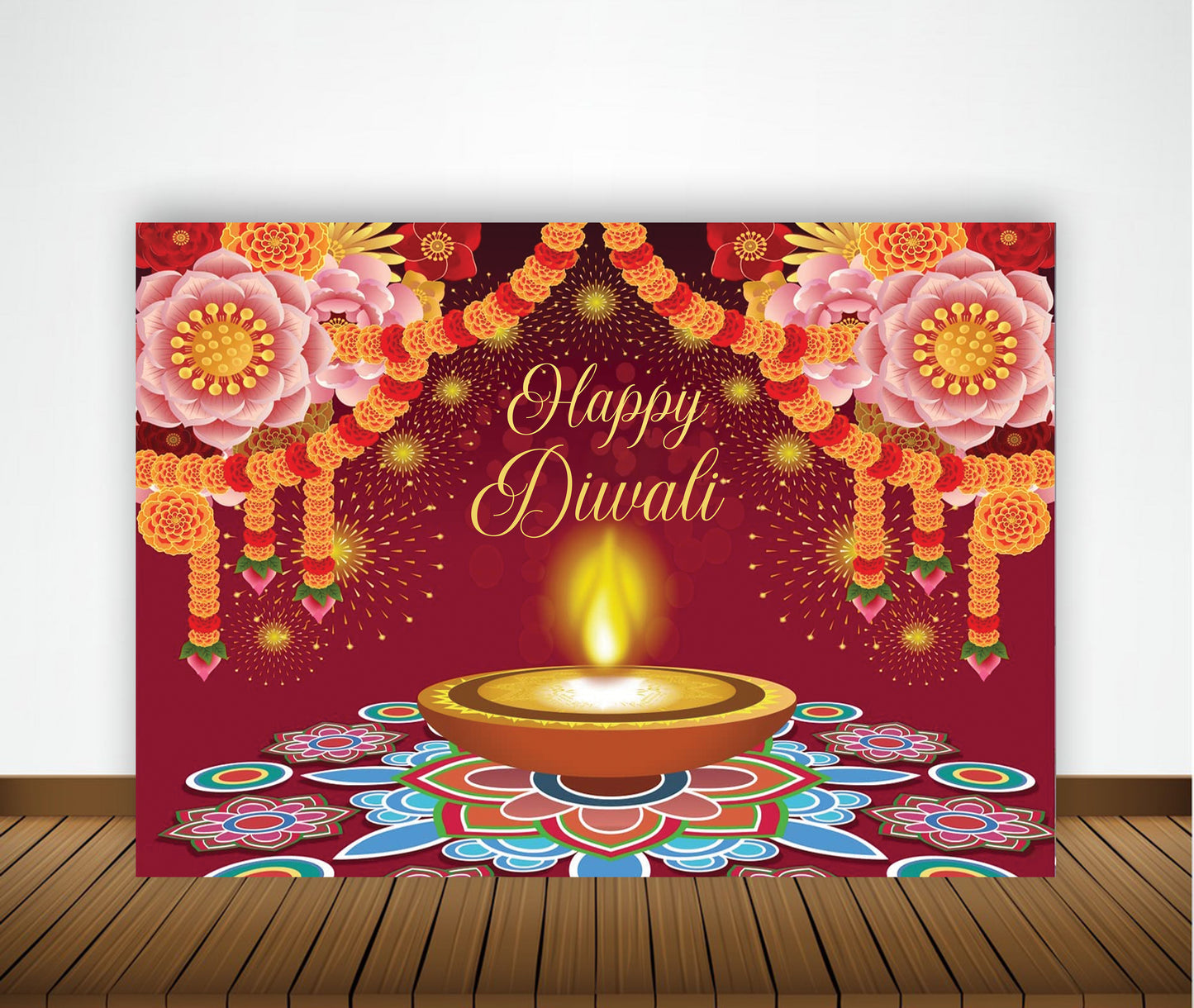 Diwali Party Decoration Backdrop