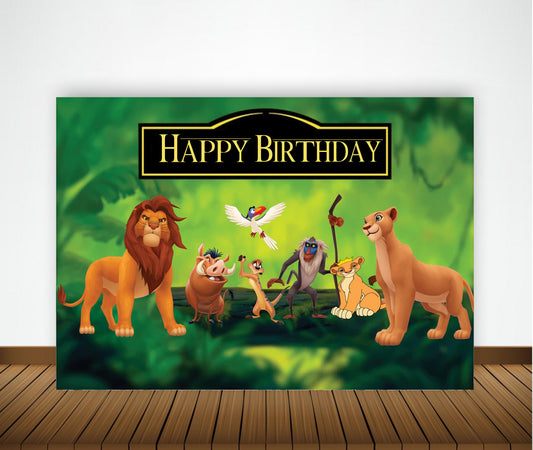 The Lion King Theme Birthday Party Backdrop