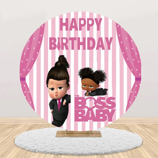 Boss Baby Girl Theme Birthday Party Backdrop