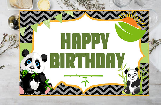 Panda Theme Birthday Party Table Mats