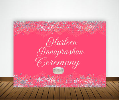 Annaprashan Ceremony Decoration Backdrop Banner For Kids