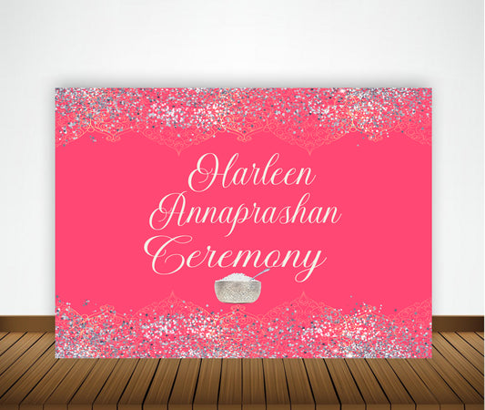 Annaprashan Ceremony Decoration Backdrop Banner For Kids