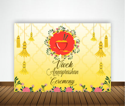 Annaprashan Ceremony Decoration Backdrop Banner For Kids