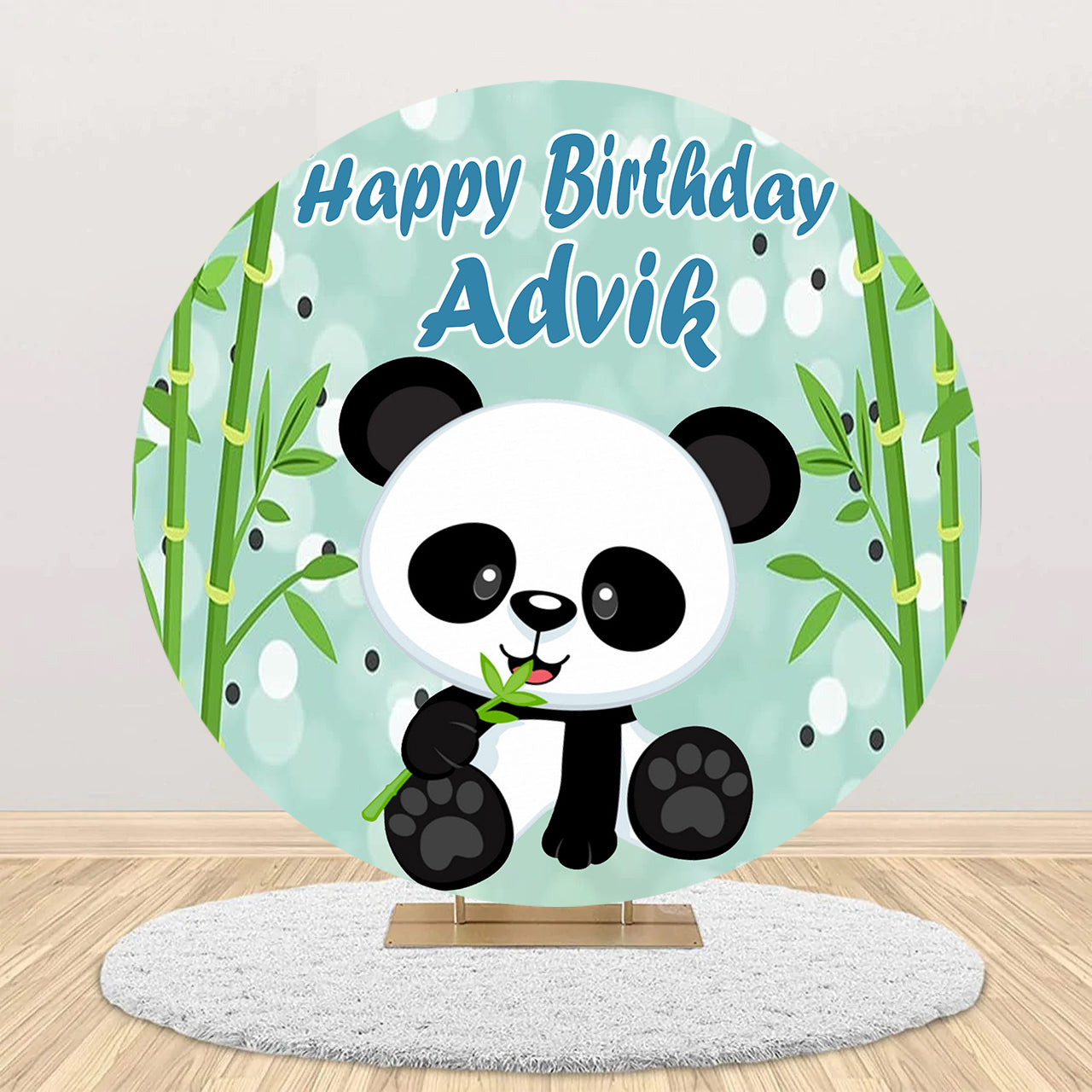 Panda Theme Birthday Party Backdrop