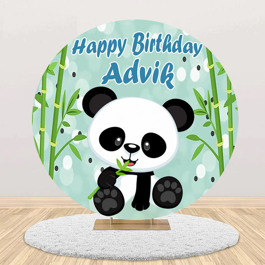 Panda Theme Birthday Party Backdrop